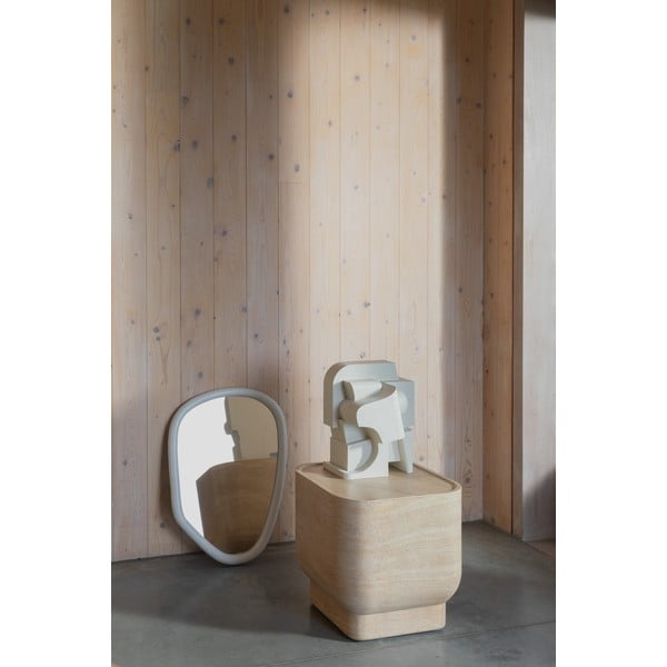 Stranska mizica v kamnitem dekorju ø 45 cm Noble – Zuiver-image-1