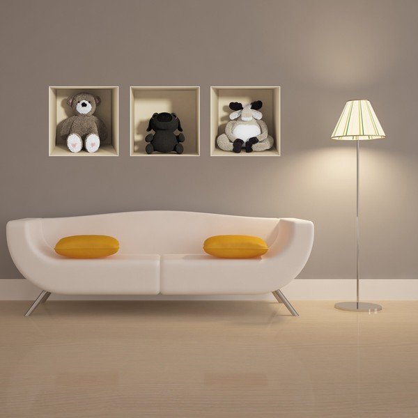 Komplet 3 nalepk s 3D učinkom Ambiance Toys-image-1