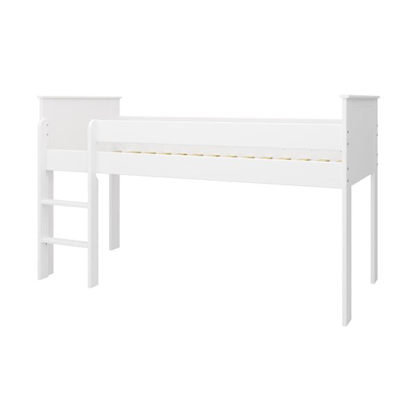 Bela dvignjena otroška postelja 90x200 cm Alba - Tvilum-image-2