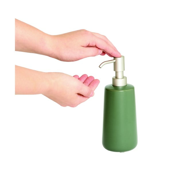 Zelen keramični dozirnik za milo iDesign Eco Vanity-image-2