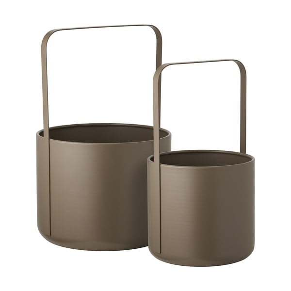 Kovinski okrasni cvetlični lonci v kompletu 2 ks ø 24,5 cm Tule – House Nordic