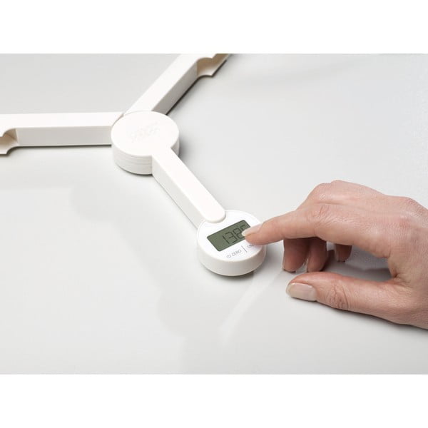 Bela zložljiva digitalna kuhinjska tehtnica Joseph Joseph TriScale-image-1