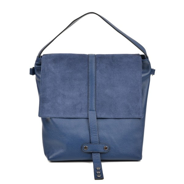 Modra usnjena torbica Carla Ferreri Margo