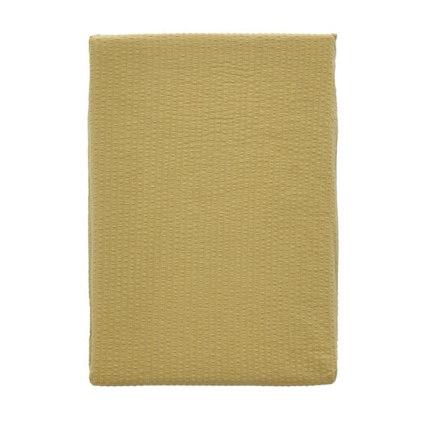 Rumena posteljnina iz organskega bombaža 200x140 cm Wave Straw - Södahl-image-2