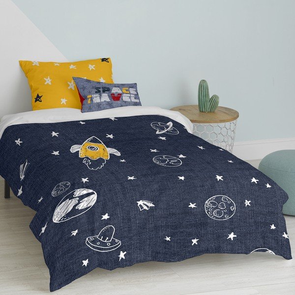 Enojna bombažna otroška posteljnina 140x200 cm Starspace – Mr. Fox-image-2