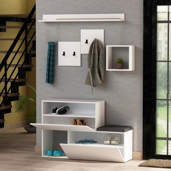 Bel predsobni komplet Holdon - Kalune Design-image-2