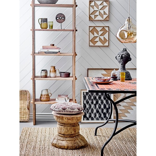 Rjava viseča svetilka s steklenim senčilom ø 30 cm Azizi – Bloomingville-image-1