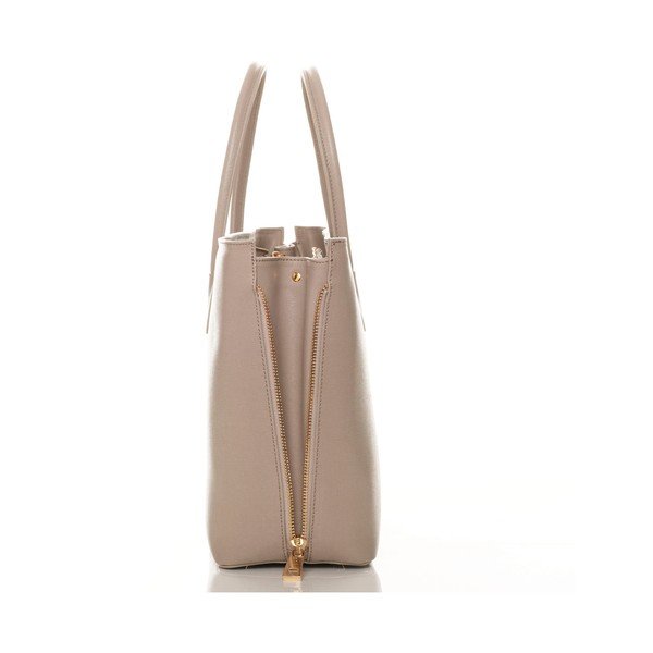 Usnjena torbica Saffiano Taupe-image-3