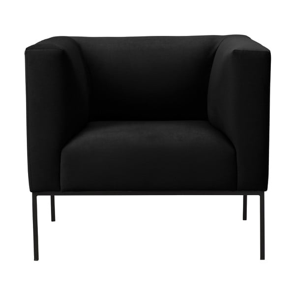 Črn fotelj Windsor & Co Sofas Neptune