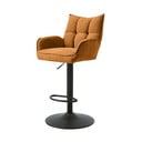 Oranžni barski stoli v kompletu z nastavljivo višino 2 ks Marilla – Unique Furniture