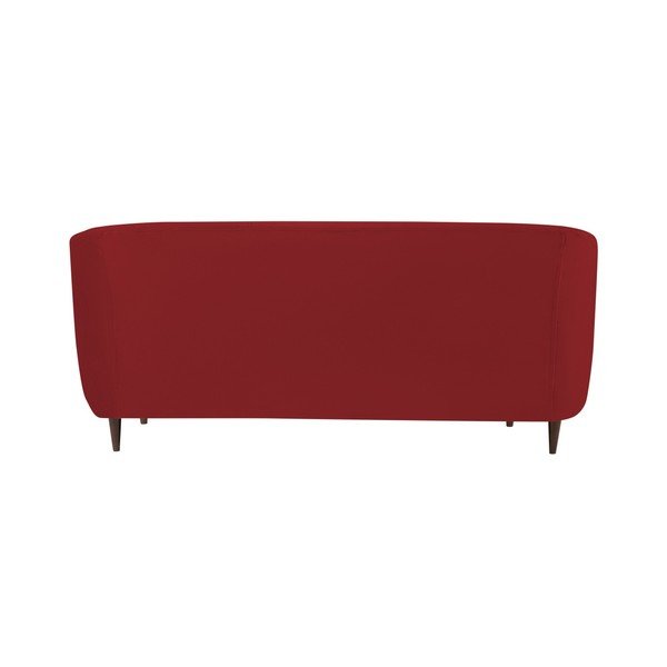 Rdeča žametna zofa Kooko Home Glam, 175 cm-image-1