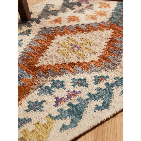 Obojestranski ročno tkan volnen tekač 60x190 cm Kamal Oasis – Nouristan-image-4