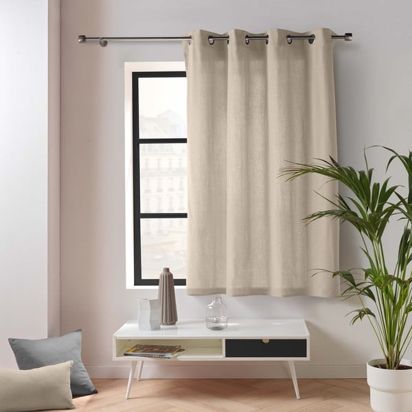 Kremno bela zavesa 135x180 cm Twily – douceur d'intérieur-image-2