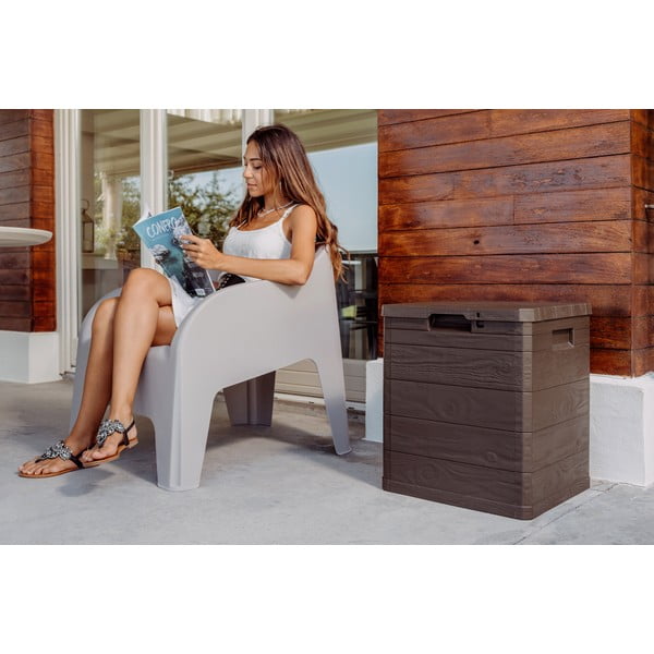 Temno rjava vrtna škatla za shranjevanje Woodys – Toomax-image-1