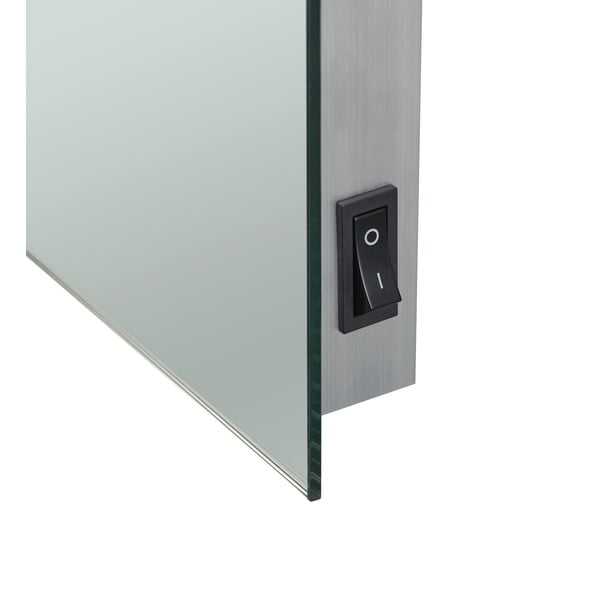 Stensko ogledalo z lučjo 50x70 cm Ilona – Mirrors and More-image-3