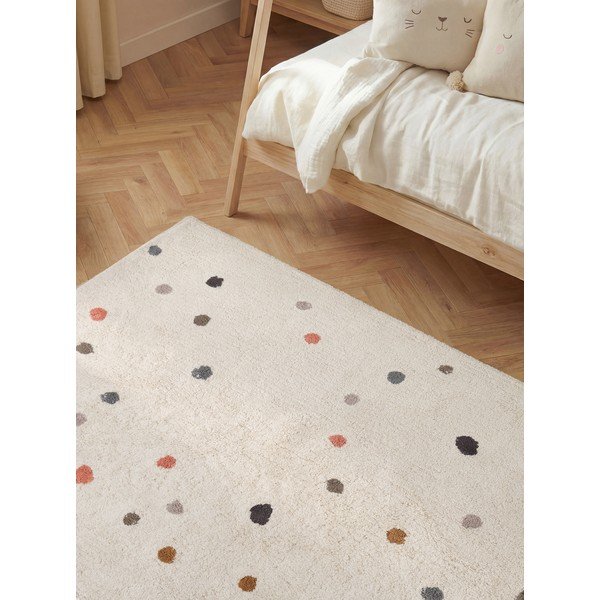 Kremno bela pralna/ročno tkana bombažna otroška preproga 140x200 cm Snuggle Pippo – Hanse Home-image-4