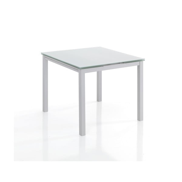 Raztegljiva jedilna miza s stekleno mizno ploščo 90x90 cm New Daily – Tomasucci
