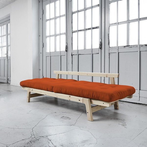 Raztegljiv kavč Karup Step Natural/Orange-image-3