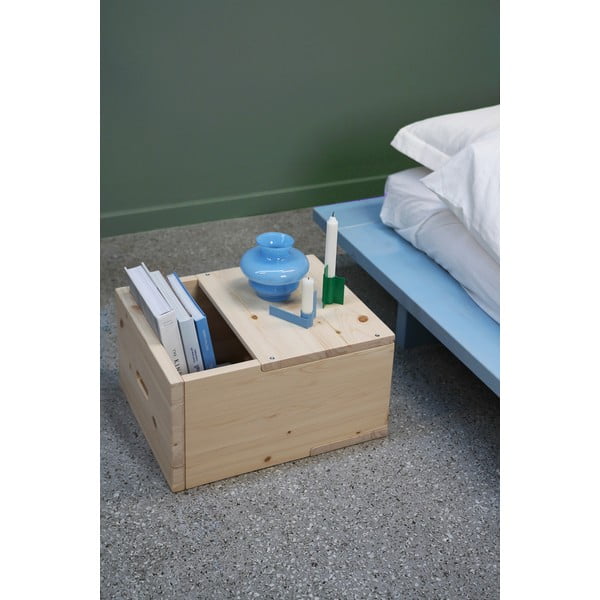 Nočna omarica iz masivnega bora v naravni barvi Grab It – Karup Design-image-1