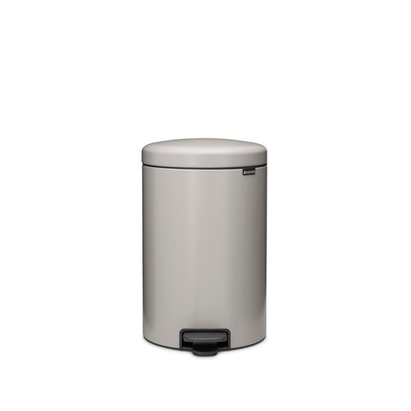 Svetlo siv jeklen koš za smeti s pedalom 20 l NewIcon – Brabantia