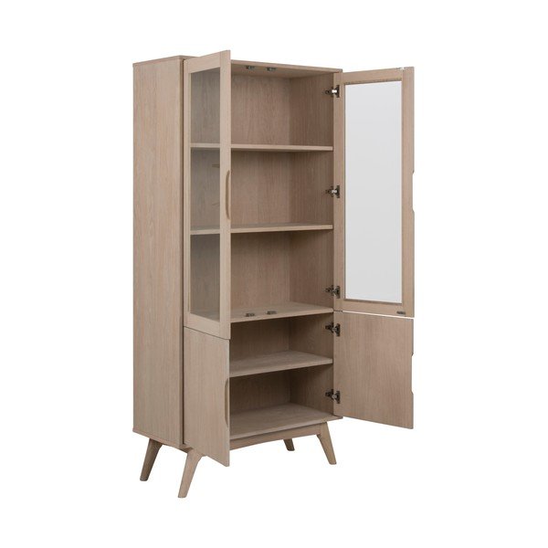 Vitrina v hrastovem dekorju 94x192 cm Marte - Actona-image-2