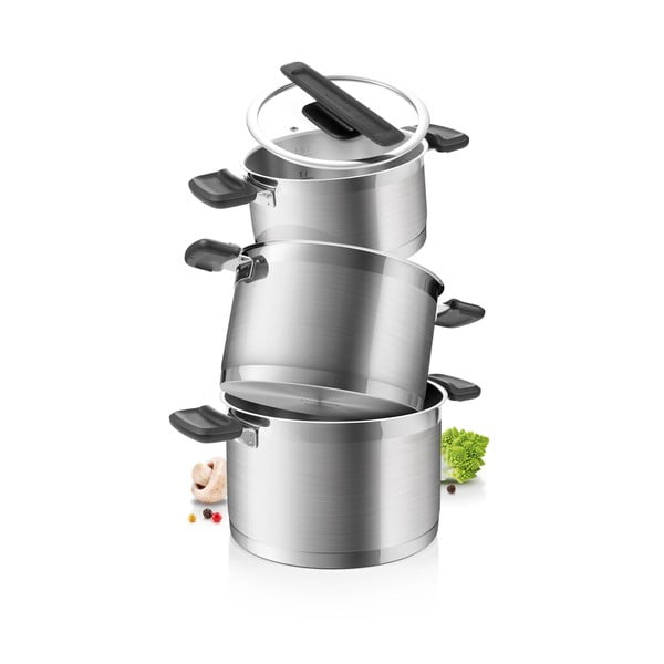 Komplet loncev 6 kos iz nerjavečega jekla Compact – Tescoma-image-1