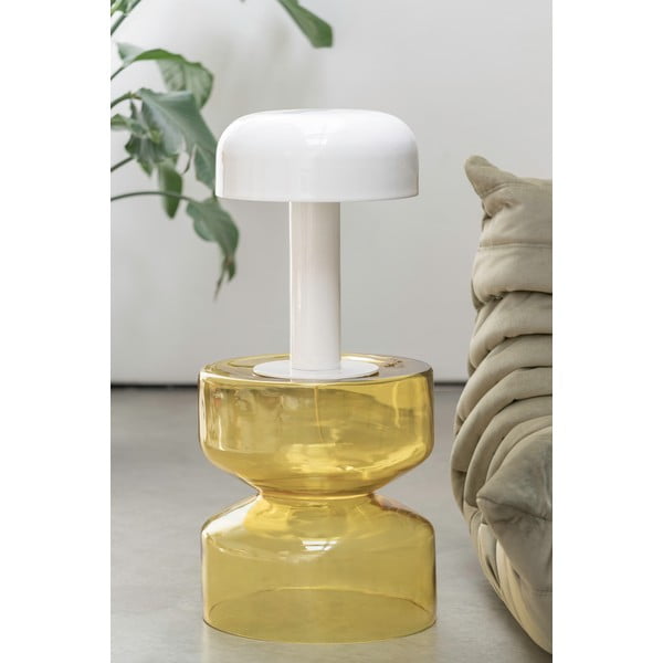 Steklena okrogla stranska mizica ø 35 cm Doble  – Leitmotiv-image-1