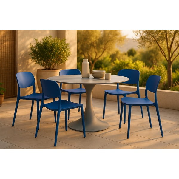 Moder plastičen vrtni stol Hébé – Bonami Essentials-image-1