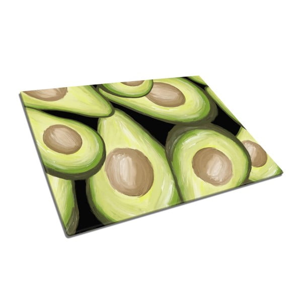 Steklena deska za rezanje Insigne Avocado