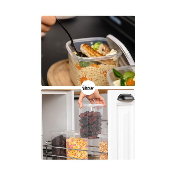 Posode za shranjevanje v kompletu 12 ks živil Fresco – Hermia-image-2