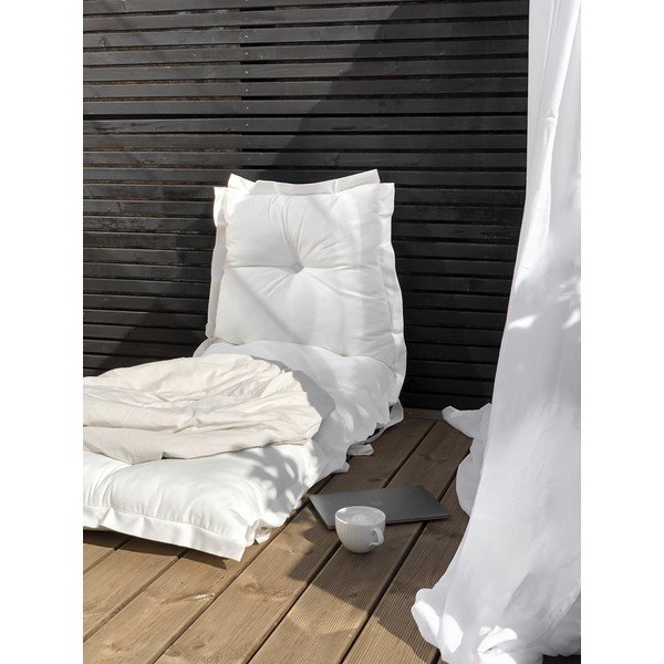 Bela raztegljiva zunanja blazina Karup Design OUT™ Sit&Sleep White-image-1
