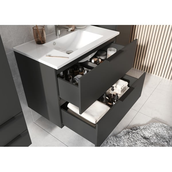 Antracitno siv komplet pohištva za kopalnico Crandon – Germania-image-1