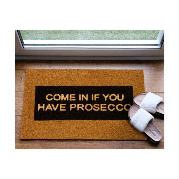 Predpražnik iz naravnih kokosovih vlaken Artsy Doormats In If you Have Prosecco Glitter, 40 x 60 cm-image-1