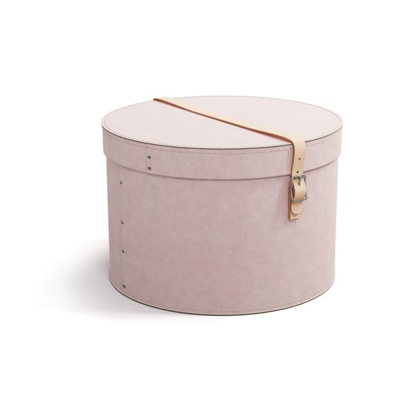 Svetlo rožnate kartonaste škatle za shranjevanje v kompletu 2 ks s pokrovom ø 37,5x25 cm Rut Restore Paper Laminate – Bigso-image-3
