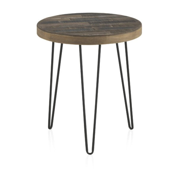 Kavna mizica iz brestovega lesa Geese Cala, ⌀ 46 cm