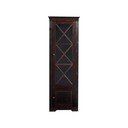 Temno rjava vitrina iz masivnega bora 180x35 cm Lisa – Støraa