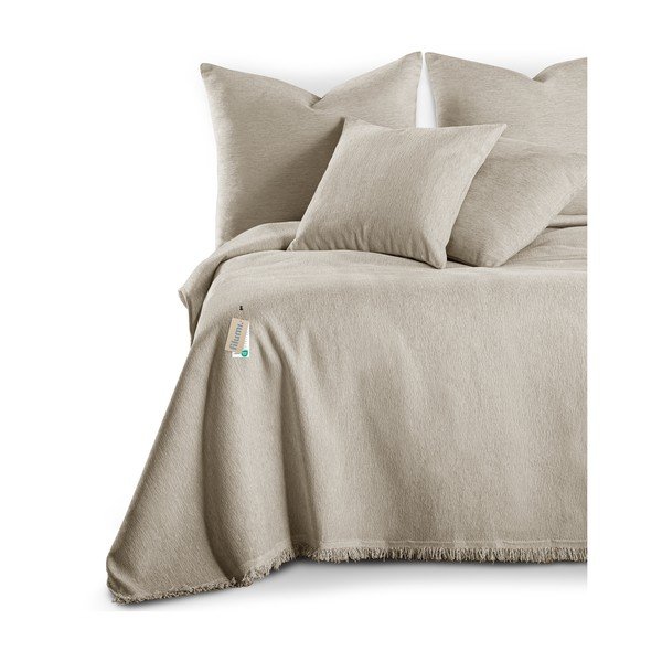 Bež pregrinjalo iz šenilje 220x240 cm Talo – Filumi