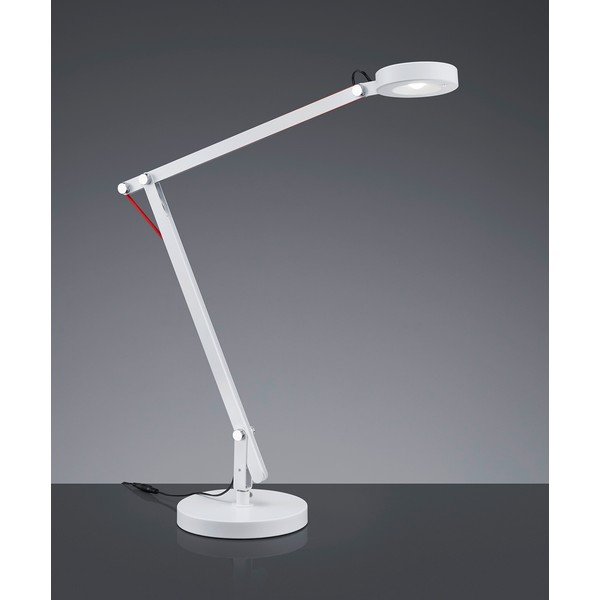 Bela LED namizna svetilka z upogljivo konstrukcijo (višina 90 cm) Amsterdam – Trio-image-1
