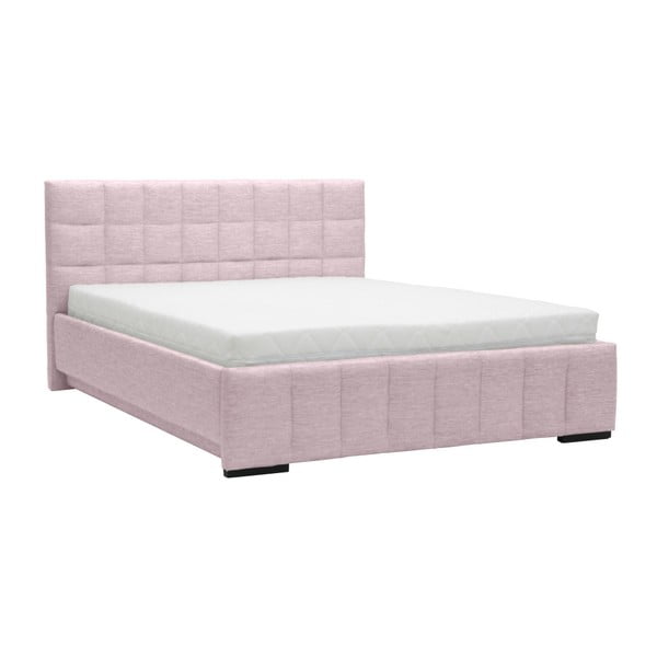Svetlo roza zakonska postelja Mazzini Beds Dream, 140 x 200 cm