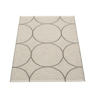 Temno siva notranja in zunanja preproga 70x100 cm Boo Charcoal Linen – Pappelina