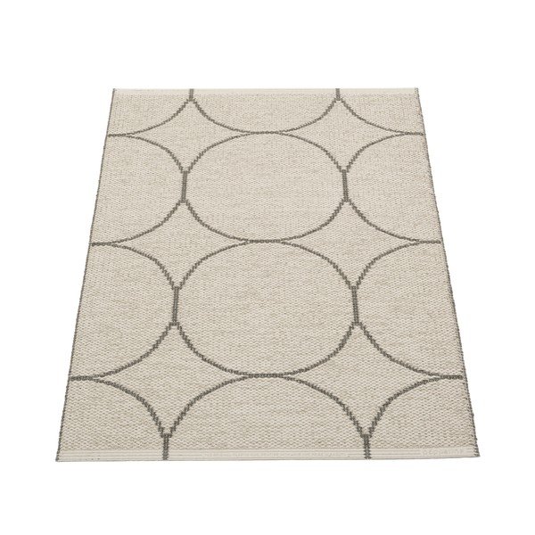 Temno siva notranja in zunanja preproga 70x100 cm Boo Charcoal Linen – Pappelina-image-1