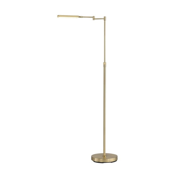 LED stoječa svetilka v zlati barvi s kovinskim senčilom (višina 130 cm) Nami – Fischer & Honsel