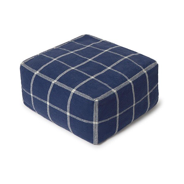 Temno moder tabure Geo Block – Lorena Canals