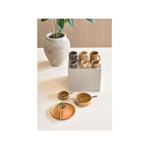 Komplet 2 oranžnih porcelanastih skled Villa Collection Fjord, ø 15,5 cm-image-2