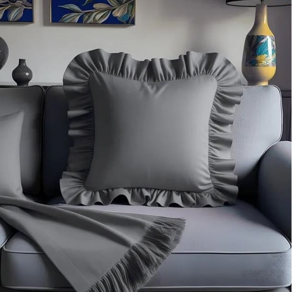 Prevleka za blazino iz mešanice bombaža 40x40 cm Ruffled – Mila Home-image-4