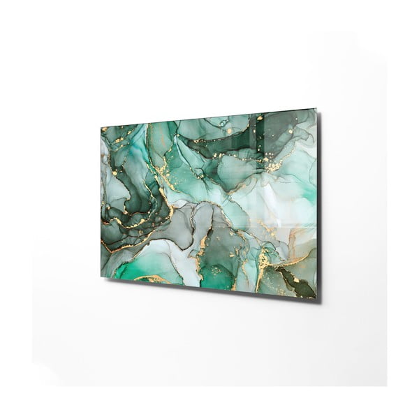 Steklena slika 100x70 cm Turquoise – Wallity-image-3