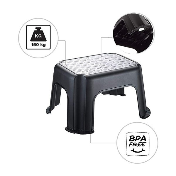 Črni stolček Paso - Rotho-image-3