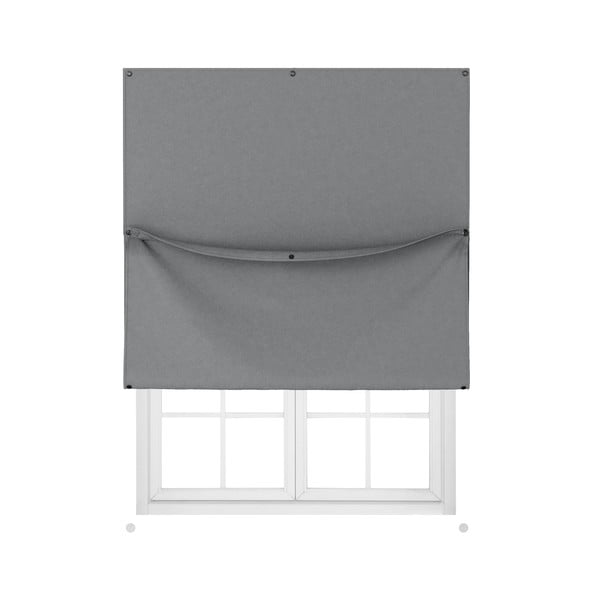 Siv zatemnitven okenski senčnik 122x142 cm Nightfall – Umbra