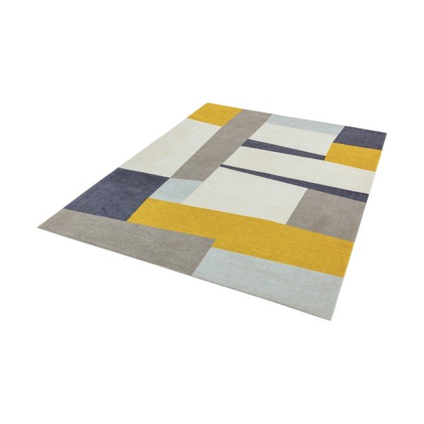 Rumena in siva preproga Asiatic Carpets Riley Carso, 120 x 170 cm-image-2