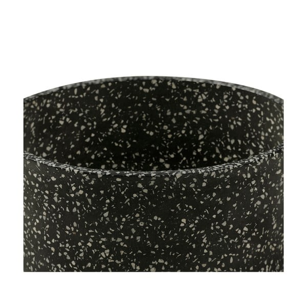 Komplet dveh temno sivih cvetličnih lončkov Bonami Selection Terrazzo-image-1